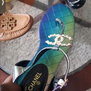 Chanel Holographic Sandals